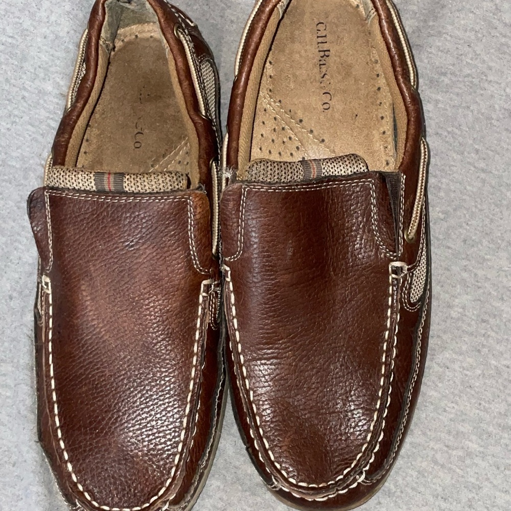 G.H. Bass & Co. Brown Leather Casual Moccasin Loafers Men’s Size 14